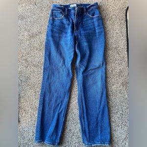 Abercrombie and Fitch ultra high-rise 90s straight jeans size 27/4 short